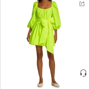 Cinq a sept yellow mini dress